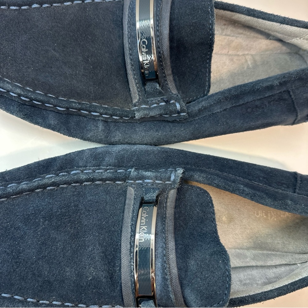 Calvin Klein Men's Blue Suede Loafers